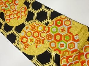 古典柄模様織出し袋帯